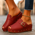 Serelina Buckle Slides