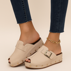Serelina Buckle Slides