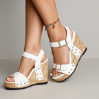 Marcena Buckle Wedges