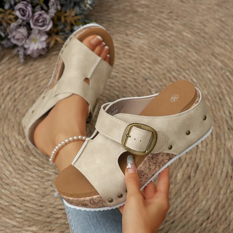 Revina Buckle Slides