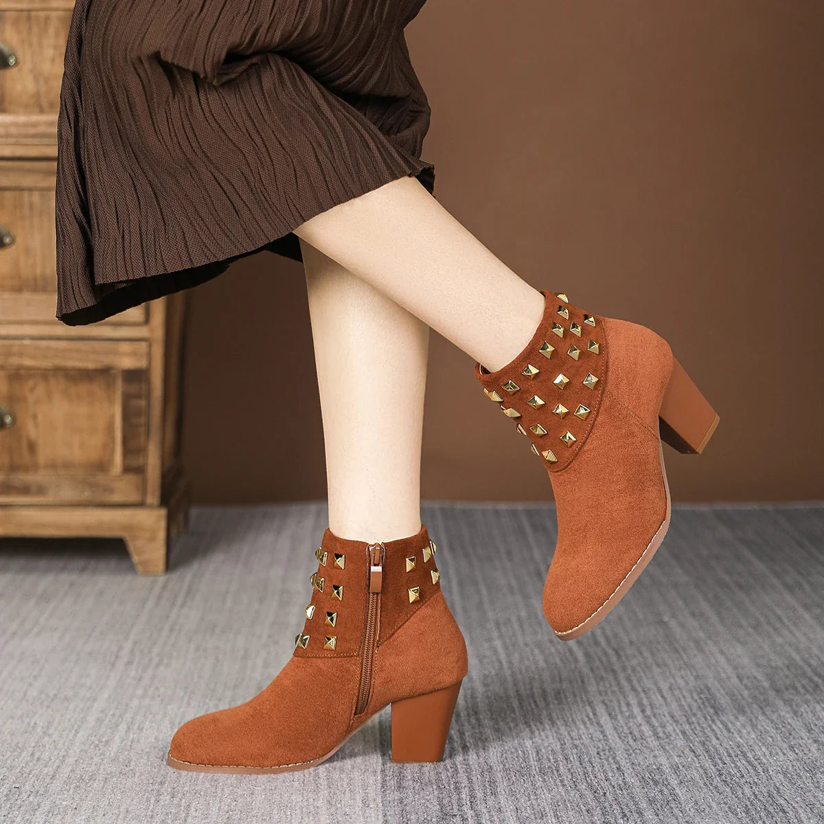 Corvella Stud Boots