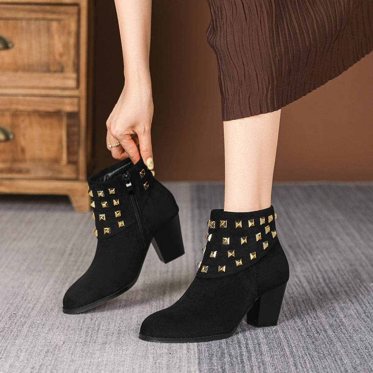 Corvella Stud Boots