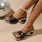 Melvina Buckle Slides