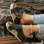 Revina Buckle Slides