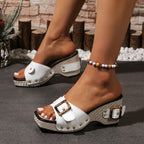 Melvina Buckle Slides