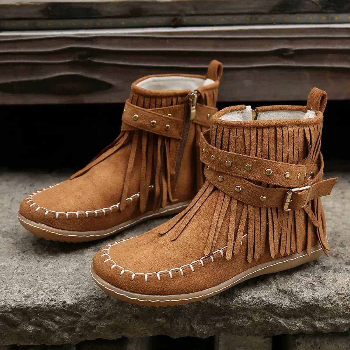 Ravina Fringe Boots