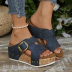 Revina Buckle Slides