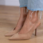 Giselle | Suede Slingback Heels